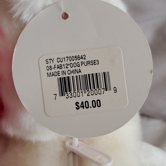 NWT plush yorkie purse - Picture 11 of 13